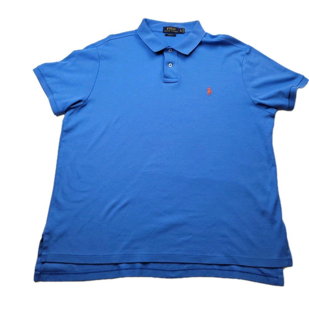 Polo Ralph Lauren- Polo T- Shirt Blue Size X-Large Custom Fit Men's